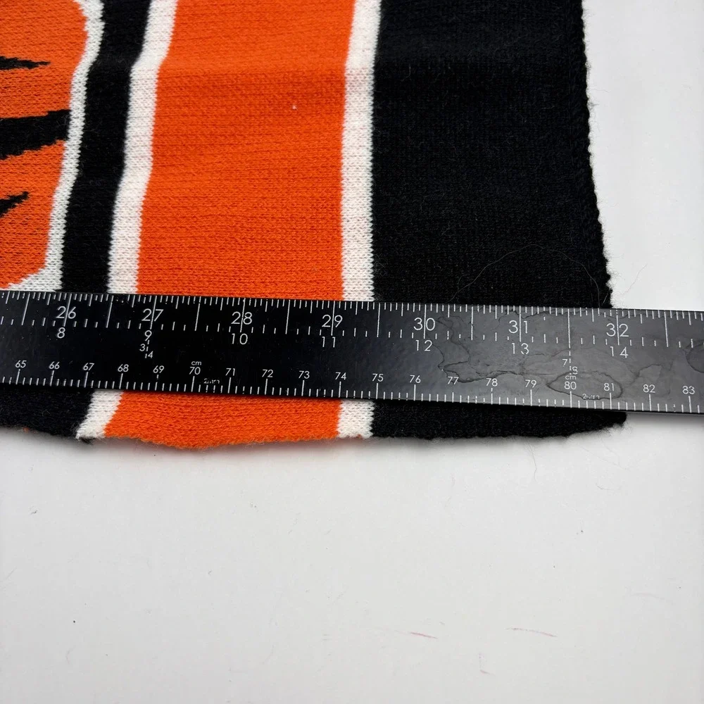 Cincinnati‎ Bengals Scarf Forever Collectibles NFL Orange Black White Knit